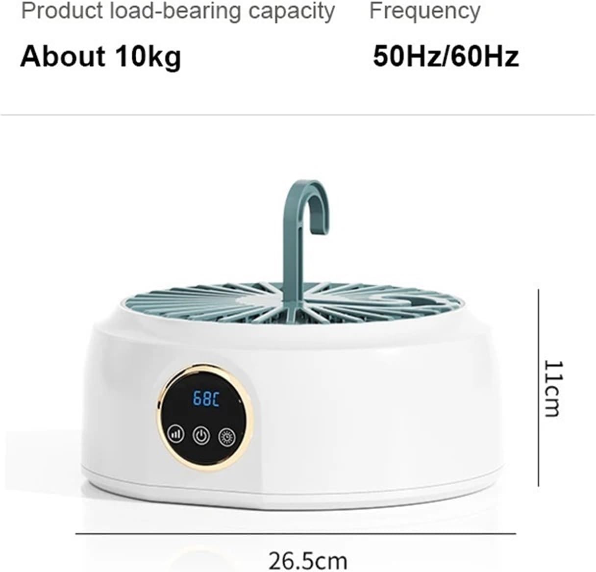 Portable Clothes Dryer, Clothes Dryer Heater Fan Dormitory Foldable Travel Garment Drying Hanger,for Travel,Apartment