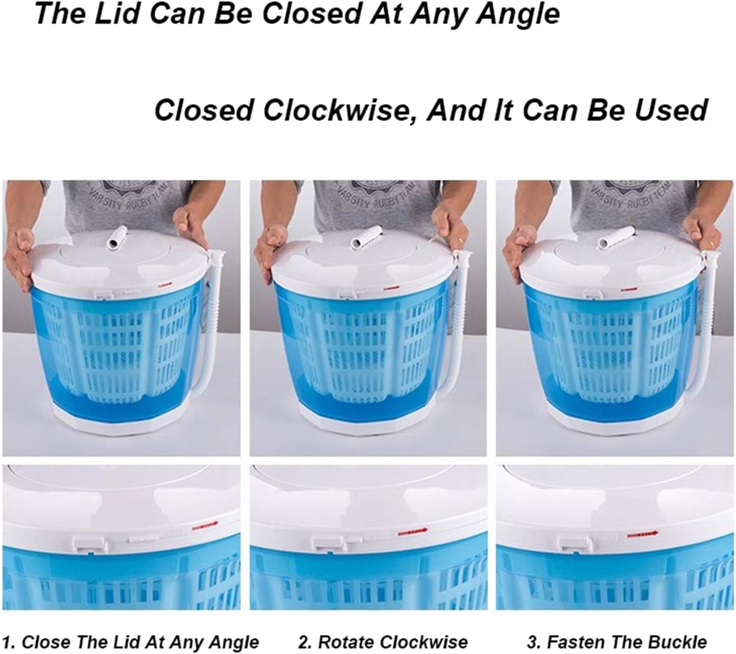 Camping Washing Machine Non Electric, Portable Washing Machine, Mini Washer for Underwear, Baby Clothe, Apartment, RV, Travel, Camping