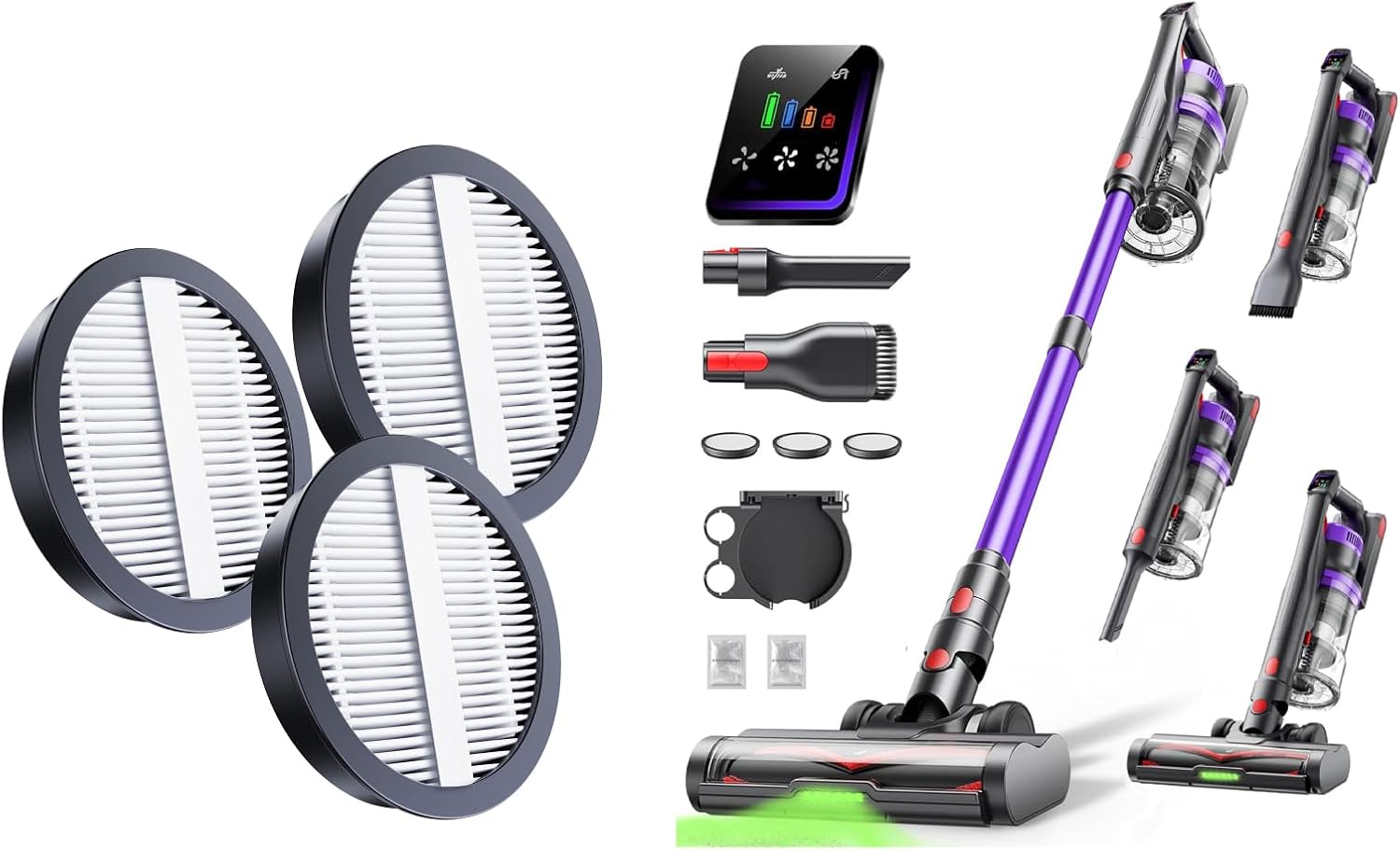 Knight 10 Vacuum Cleaner + 3 Packs hepa Filters