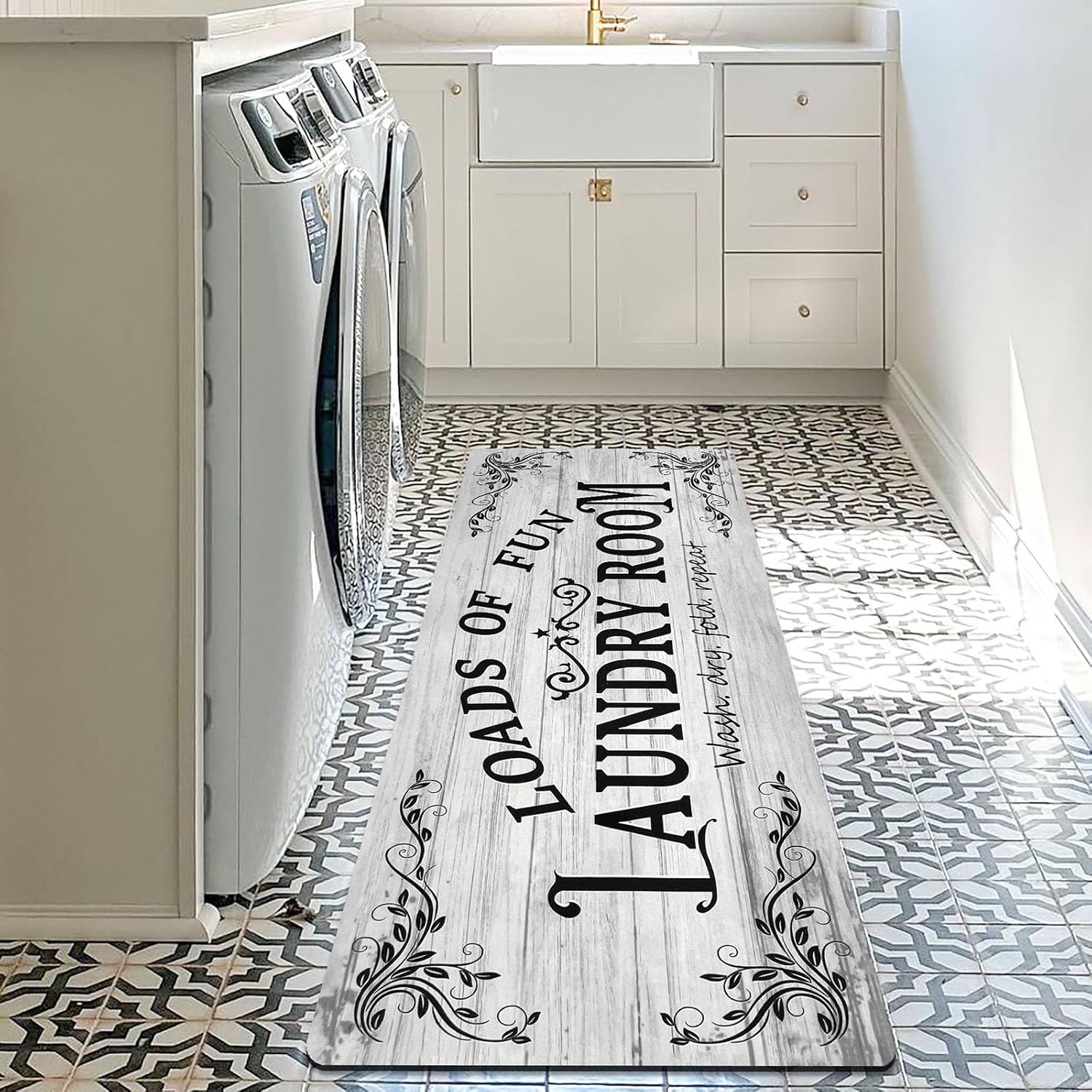 Laundry Room Rug Runner 24