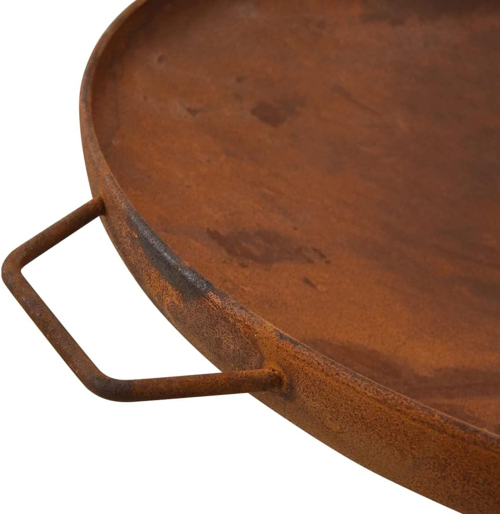 Fire Pit for Outside Outdoor Wood Burning Small Bonfire Pit Steel Firepit Bowl for Patio Camping Backyard Deck Picnic Porch,Fire Pit 27.6