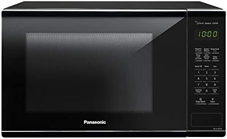 Panasonic Countertop Microwave Oven with Genius Sensor Cooking, Quick 30sec, Popcorn Button, Child Safety Lock and 1100 Watts of Cooking Power - NN-SU656B - 1.3 cu. ft (Black)