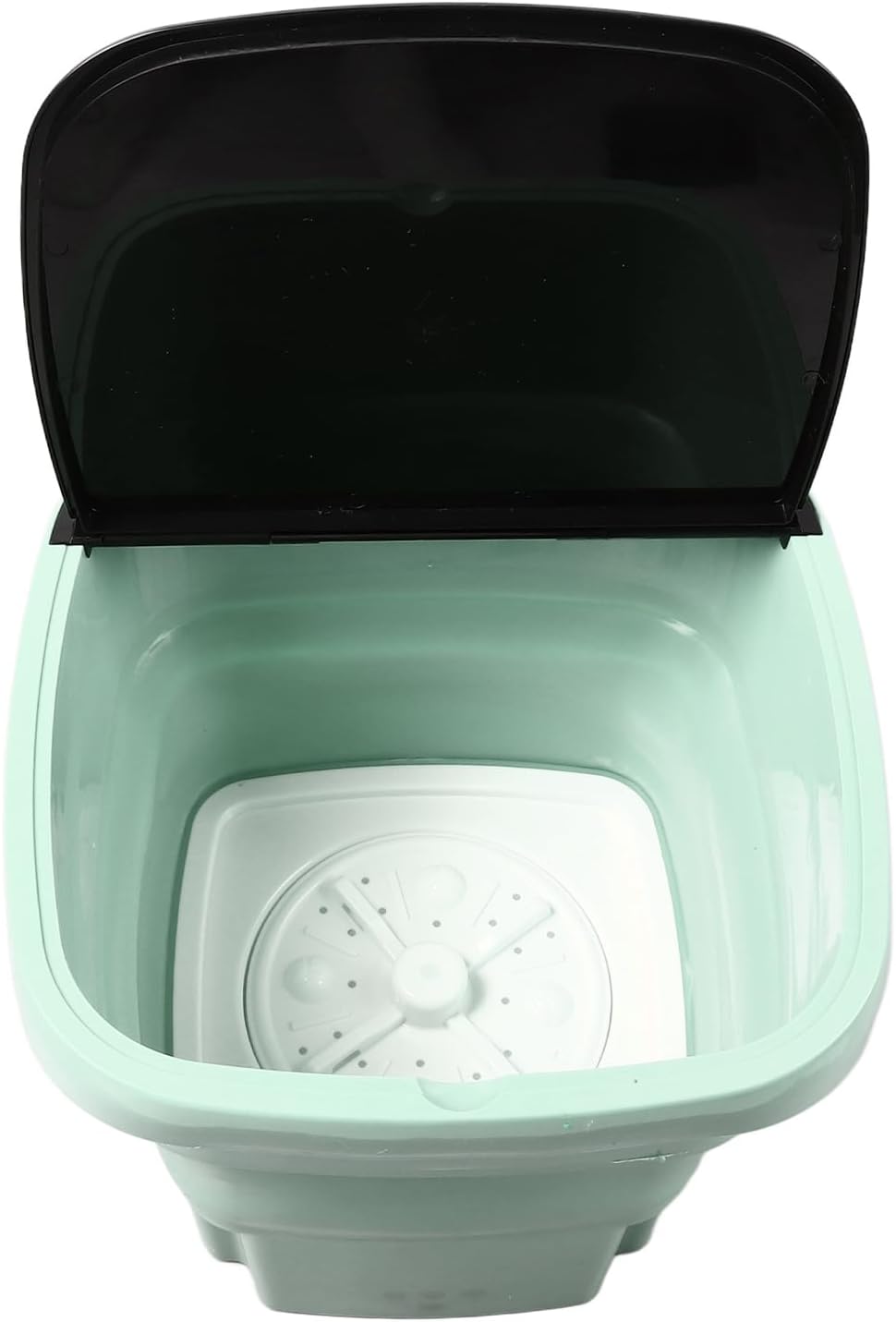 Portable Washing Machine, Foldable Mini Washer Large Capacity Small Laundry Machine for Underwear Baby Clothes Pet Garments (Green)