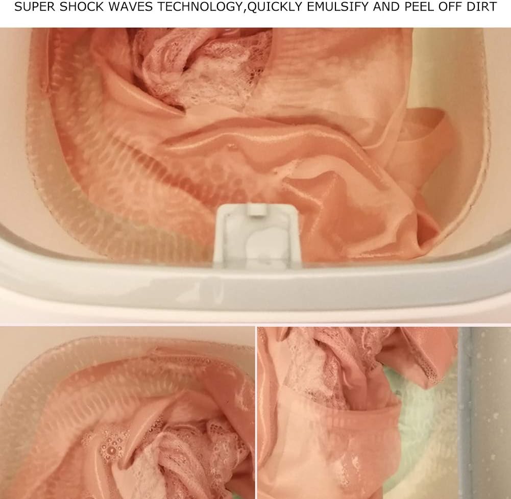 Portable Washing Machine, 3.8L Capacity Intelligent Underwear Washer USB Powered Desktop Electric Washer for Small Delicates Underwear Socks Baby Clothes