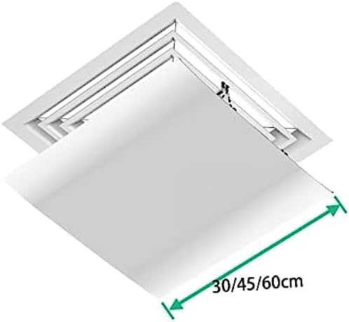 Air Conditioner Vent Deflector, Adjustable Square Angle Cover for Ceiling AC Vents, Easy to Install, Ideal for Commercial Office Use