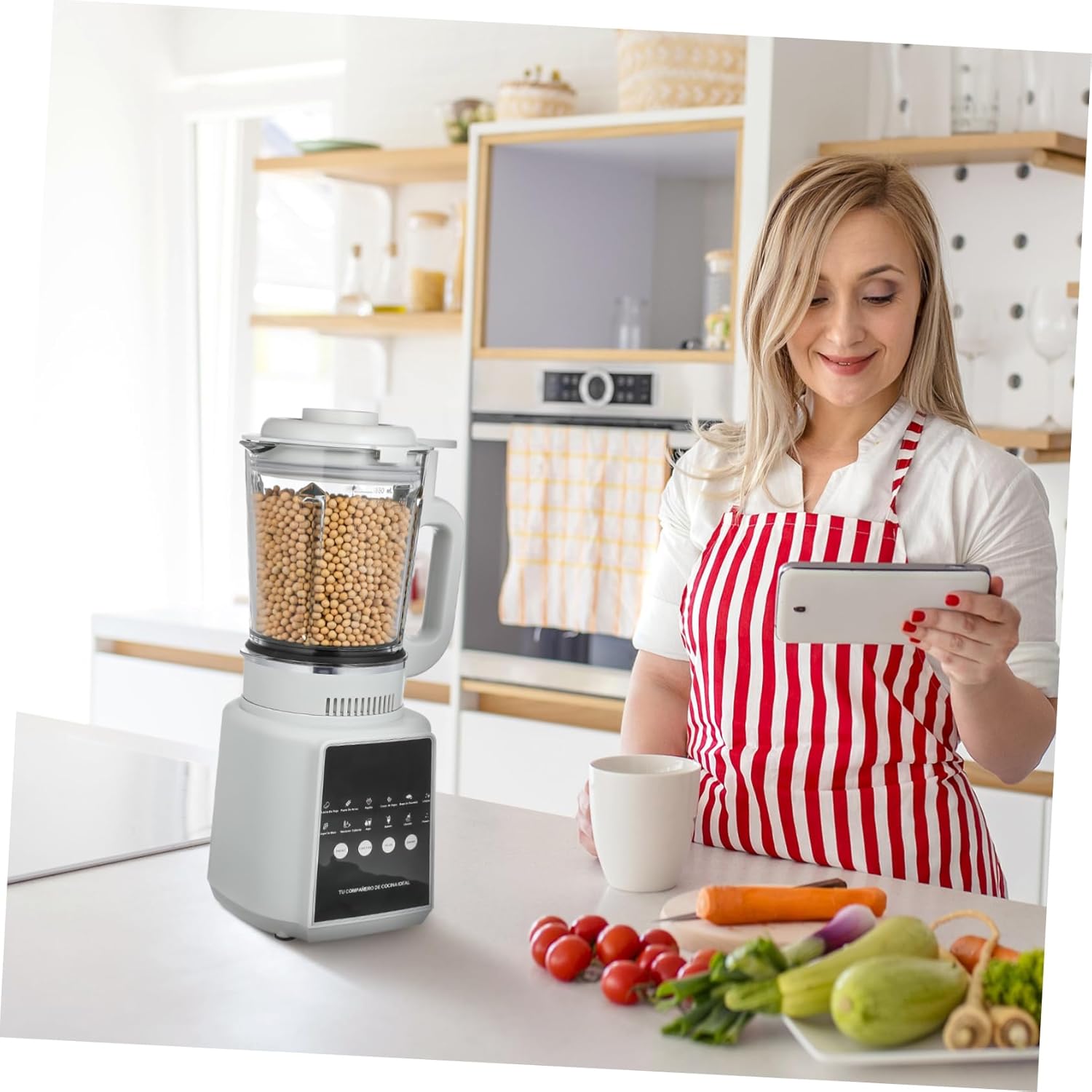 110v Electric Blender Wall Breaking Machine Smoothies Blender Cold Press Juicer Non-stick Jar Self-cleaning Quiet Operation Touch Display