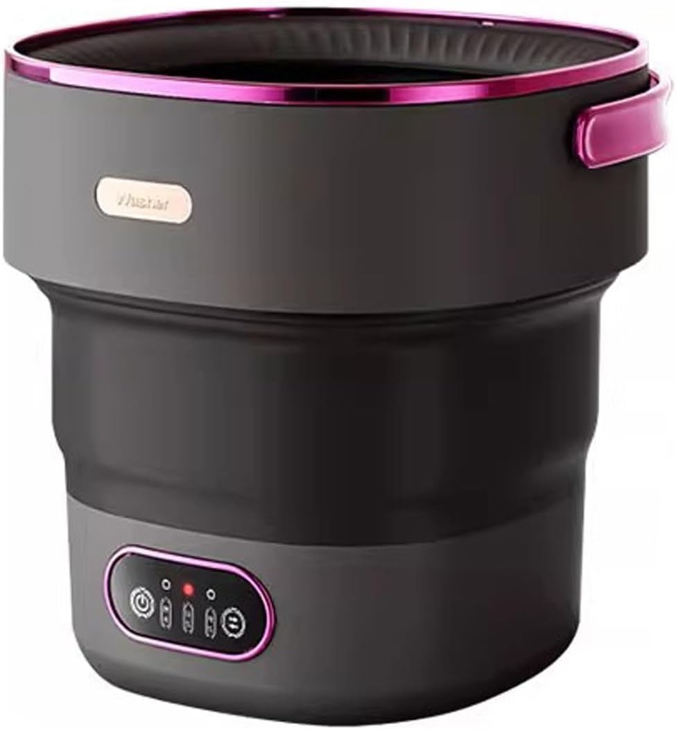 Portable Mini Washing Machine, Small Washing Machine, 19L Large Capacity Underwear Washer, for Underwear, Baby Clothes Socks and Small Items, Apartments, Dorm,RV(Black)