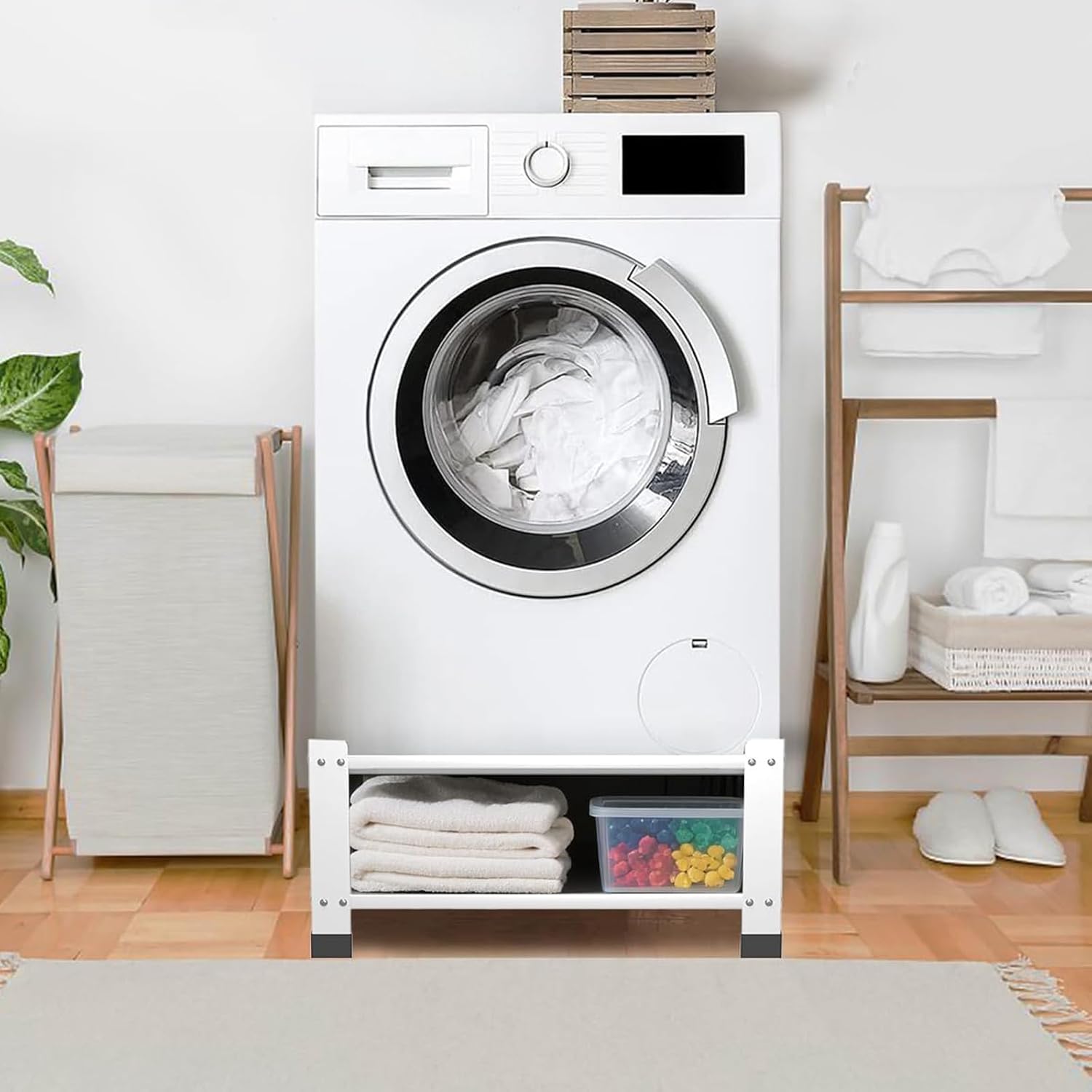 Laundry Pedestal,Heavy Duty Steel Washer and Dryer Stand,28