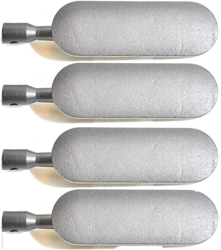 Grill Parts Zone Replacement Cast Iron Burner for 17228, 1768, 176801, 17681, 1769, 176901, 141.15220, 141.152220, 141.152230, 141.15225 (4-Pack) Gas Models