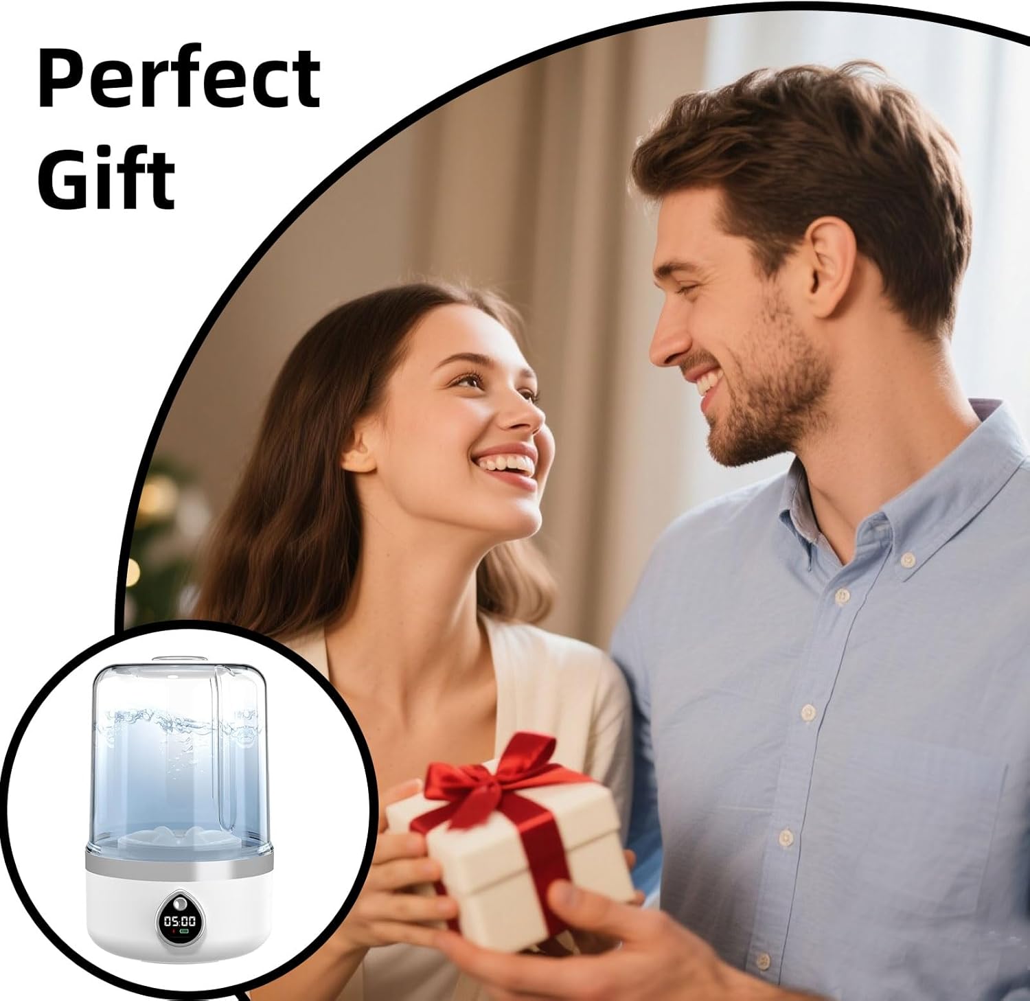 Portable Washing Machines, 1.5L Cordless Mini Washer for Bra Underwear Socks, Underwear Washing Machine, Rechargeable Washing-Machine, Small Laundry Cup for Home Travel (White)