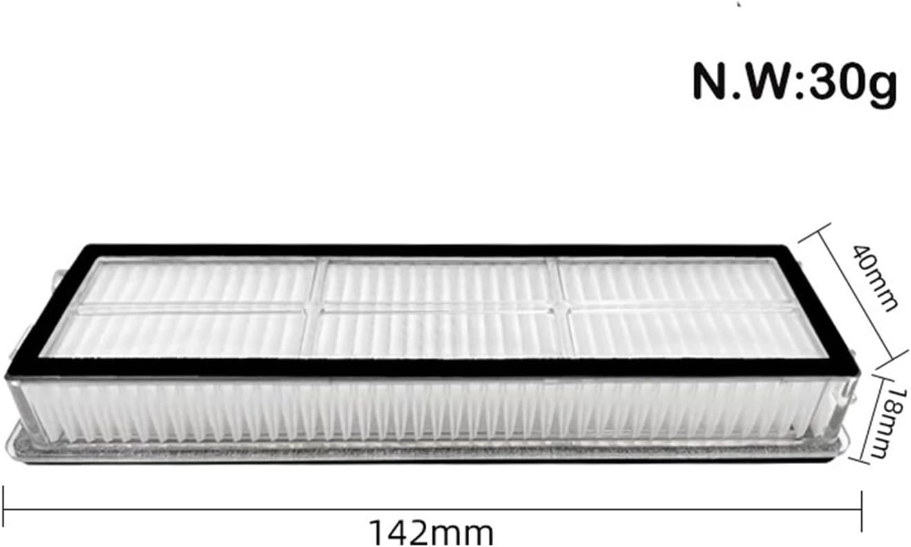 Mop Cloth Side Brush HEPA Filter Main Brush Accessories Compatible for Xiaomi Robot Vacuum S10T STFCR01SZ Anti-Winding Sweeping Mopping (Color : As Shown 3pcs), deng17546yapin