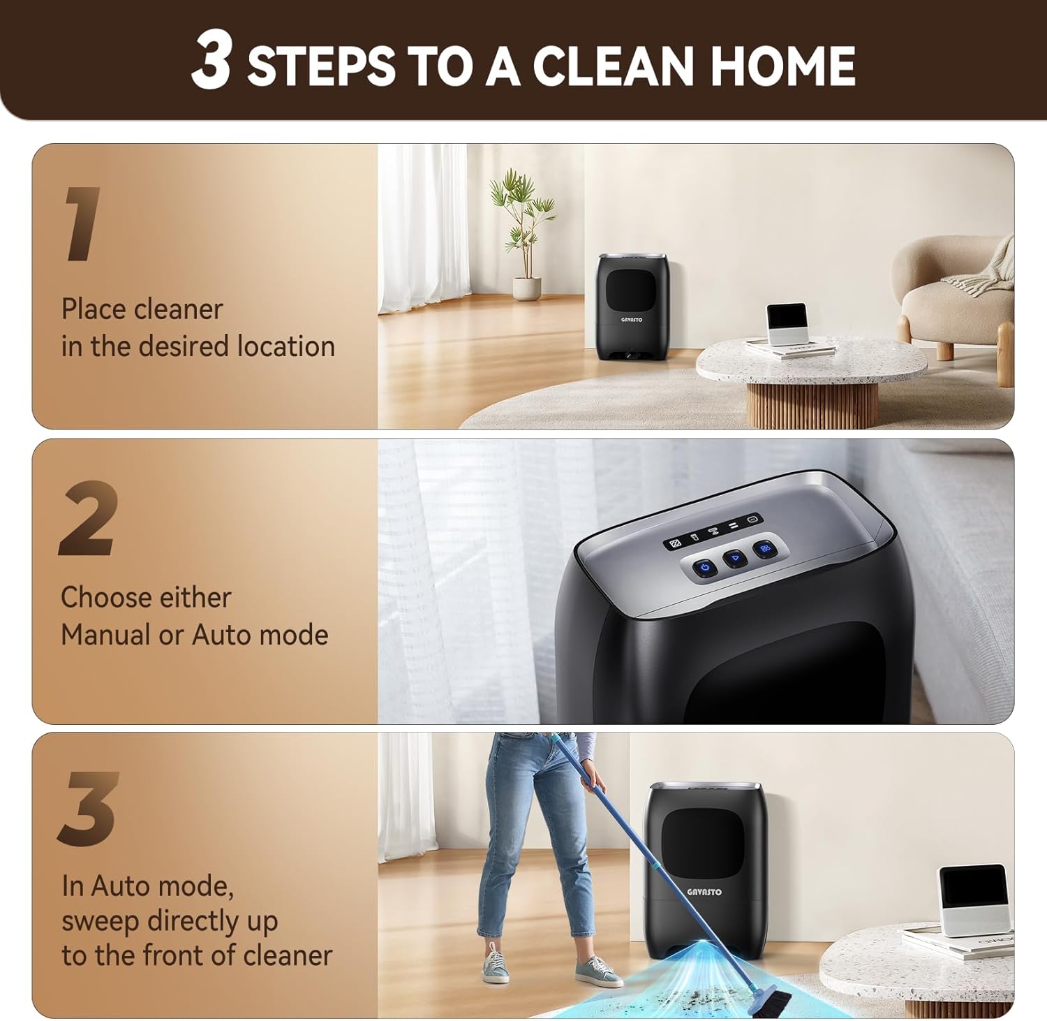 Pro Touchless Vacuum Automatic Dustpan - Ultra Fast & Powerful - Great for Sweeping Salon Pet Hair Food Dirt Kitchen, Canister Vacuum Cleaner Trash Can, Bagless, Auto Sensors, 1500 Watt (Silver Gray)