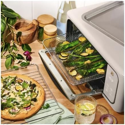 Beautiful Infrared Air Fry Toaster Oven, 9-Slice, 1800 W, by Drew Barrymore (Porcini Taupe)