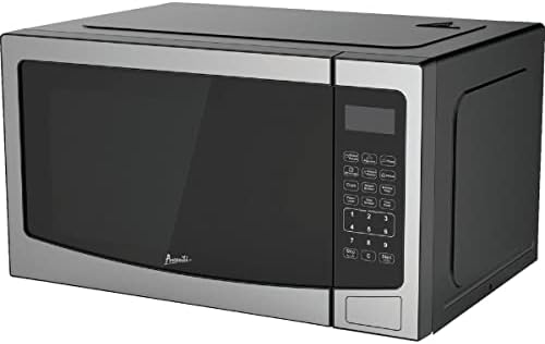 Avanti 1.1CF 1000W Black with Stainless Steel Front Microwave - 1 Each