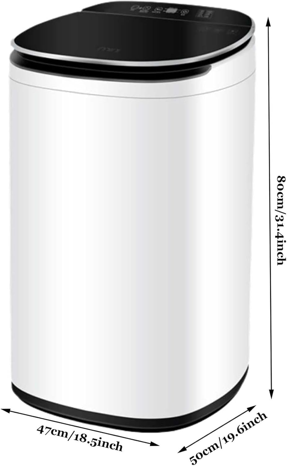 Mini Washing Machine 5.8 Kg Small Household Automatic Mute Laundry Machine Compact Elution Unit Washing Machine with 8 Washing Programs Used in Apartment Camping Dormitory (Yellow)