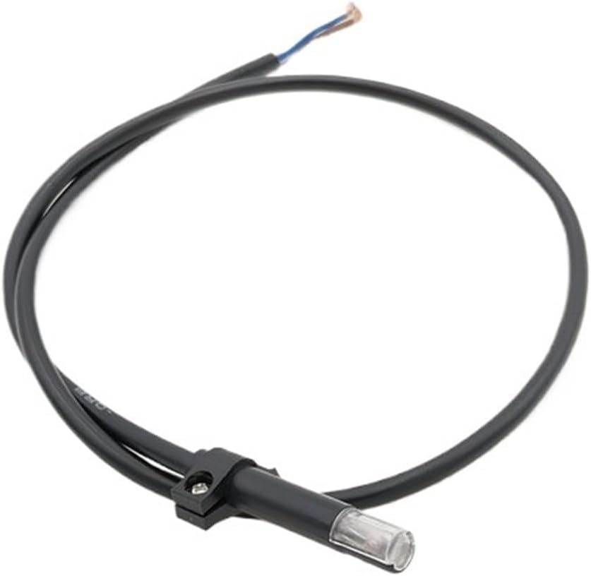 QRB1 Flame Detector photocell for Oil Burner Electric Eye Burner Fire Detection Combustor photosensitive Tube Boiler Combustion(White)