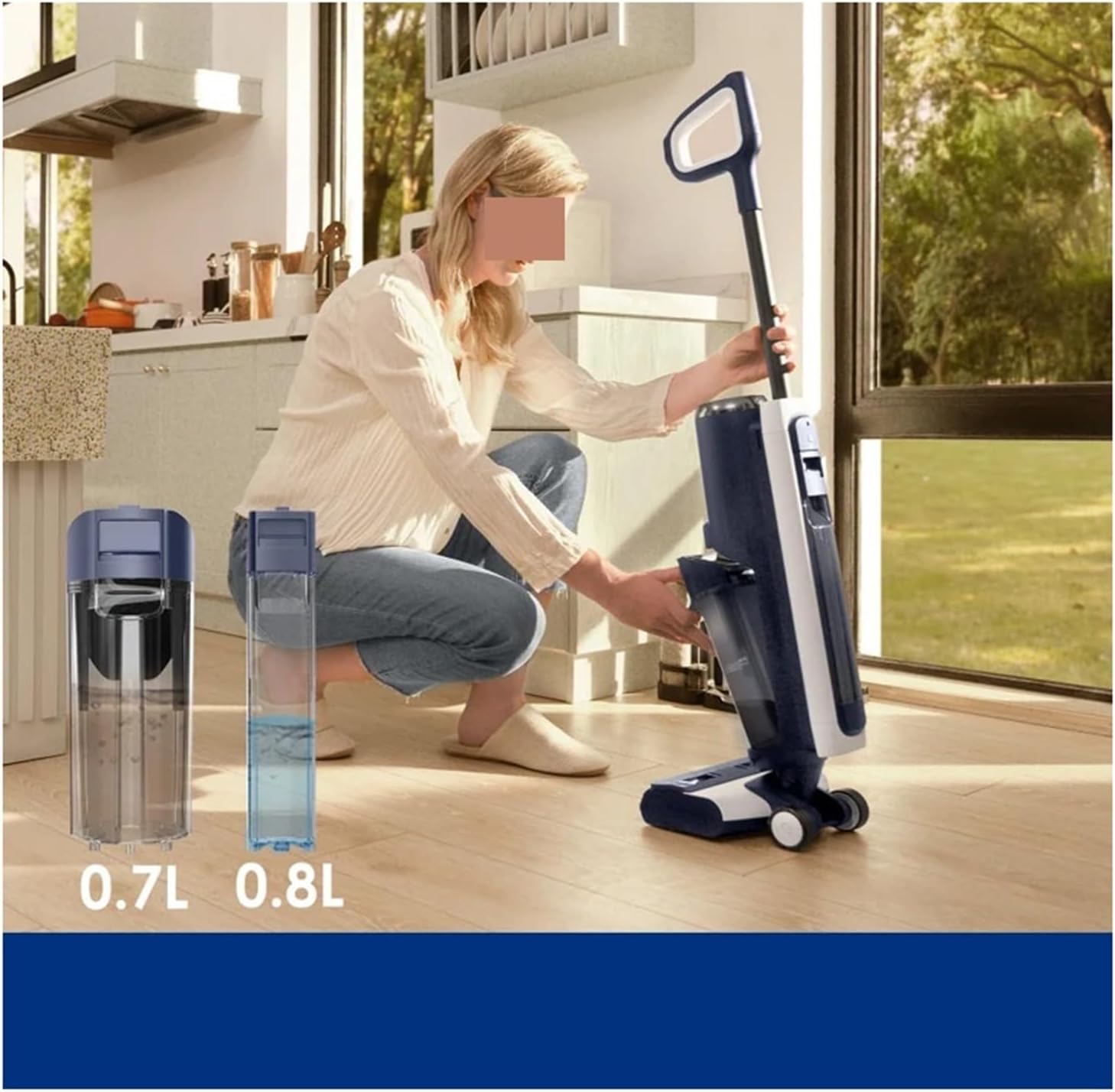 Clean/Dirt Water Tank Replacement, Compatible for Tineco Floor ONE S5/S5 PRO 2 Smart Wet/Dry Vacuum Cleaners Accessories Parts(A)