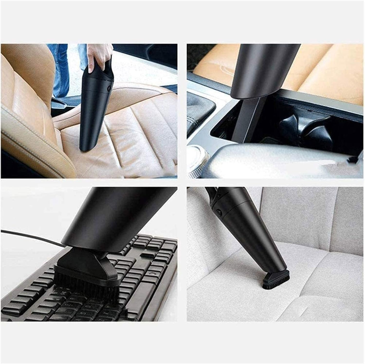 Car Vacuum Cleaner-Portable High-Power Wet-Dry - 5000Pa Handheld Vacuum with Accessory Strong Power Suction Lightweight Auto for Quick Car Cleaning