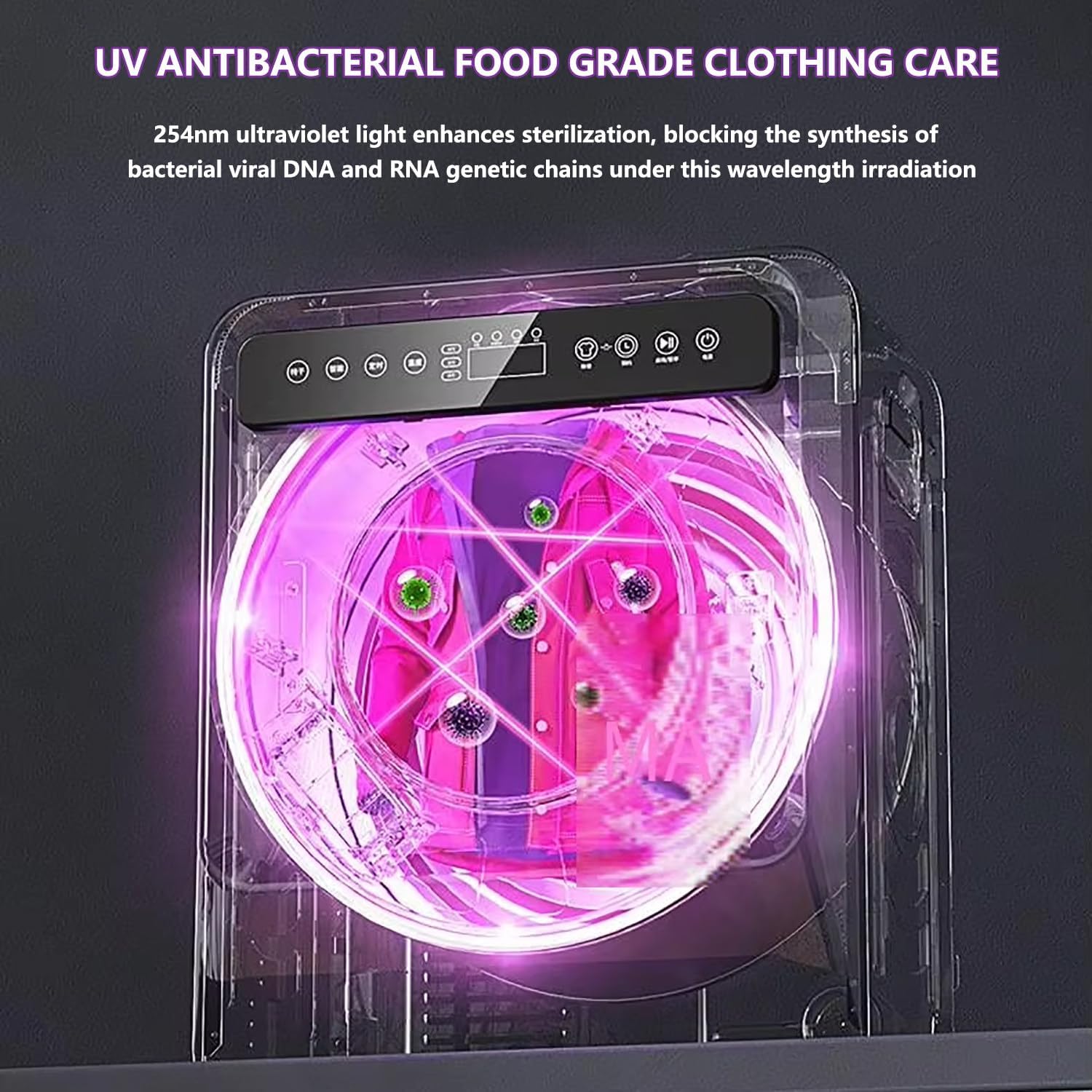 Small Tumble Dryer With LCD Smart Touch Panel, 4Kg Drying Capacity, 3 Temperatures, Stainless Steel Inner Tube, 36.3 Lbs Portable Dryers For Laundry 1000W