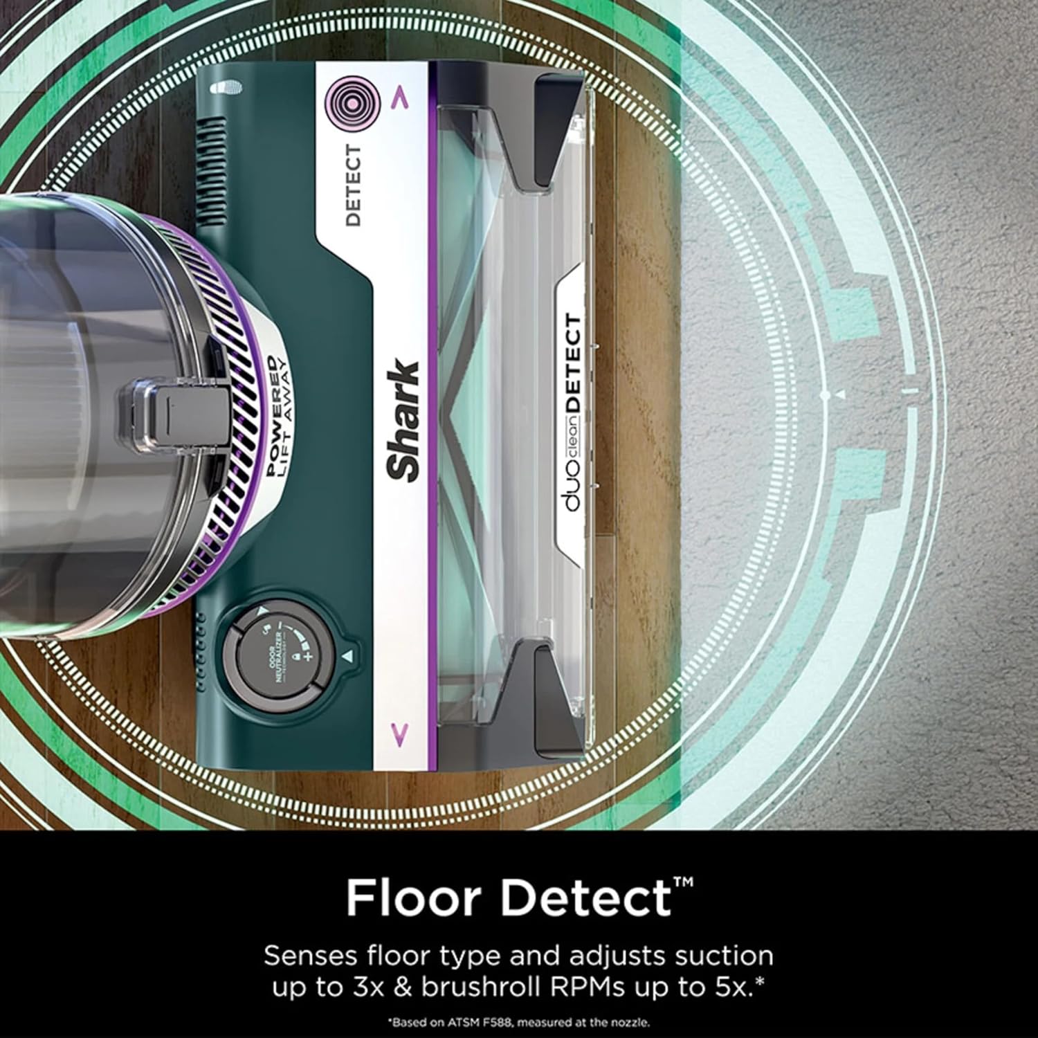 SHARK AZ4000 POWERDETECT Upright Vacuum Cleaner with DuoClean Technology, Odor Neutralizer Technology, Powered Lift-Away, Self Cleaning Brushroll, Anti-Allergen Complete Seal, XL Dustcup (Renewed)