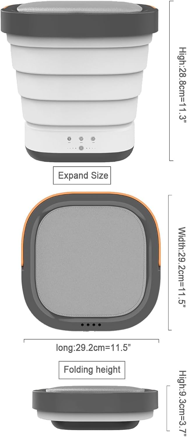 Portable Washing Machine and Dryer Combo,Foldable Touch Screen Mini Washing Machine,Small Washing Machine for Underwear,Baby Clothes or Small Items,Suitable for Apartments,Dormitories,Camping ( Color
