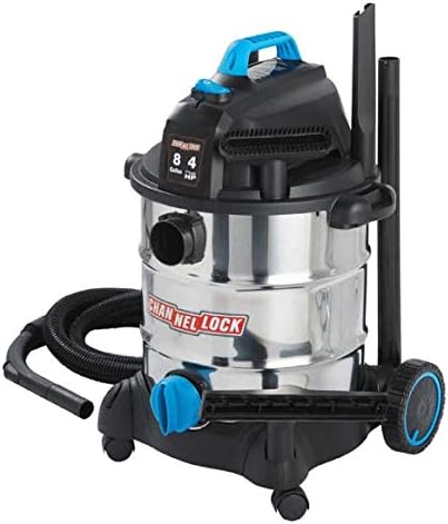 Channellock Wet/Dry Vac 8L04001S - Stainless Steel, 4.0 HP, Shopvac, Wetvac - 8 Gal
