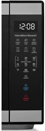 Hamiilton 1.1 Cu ft Countertop Microwave Oven in Stainless Steel, Sensor Cook