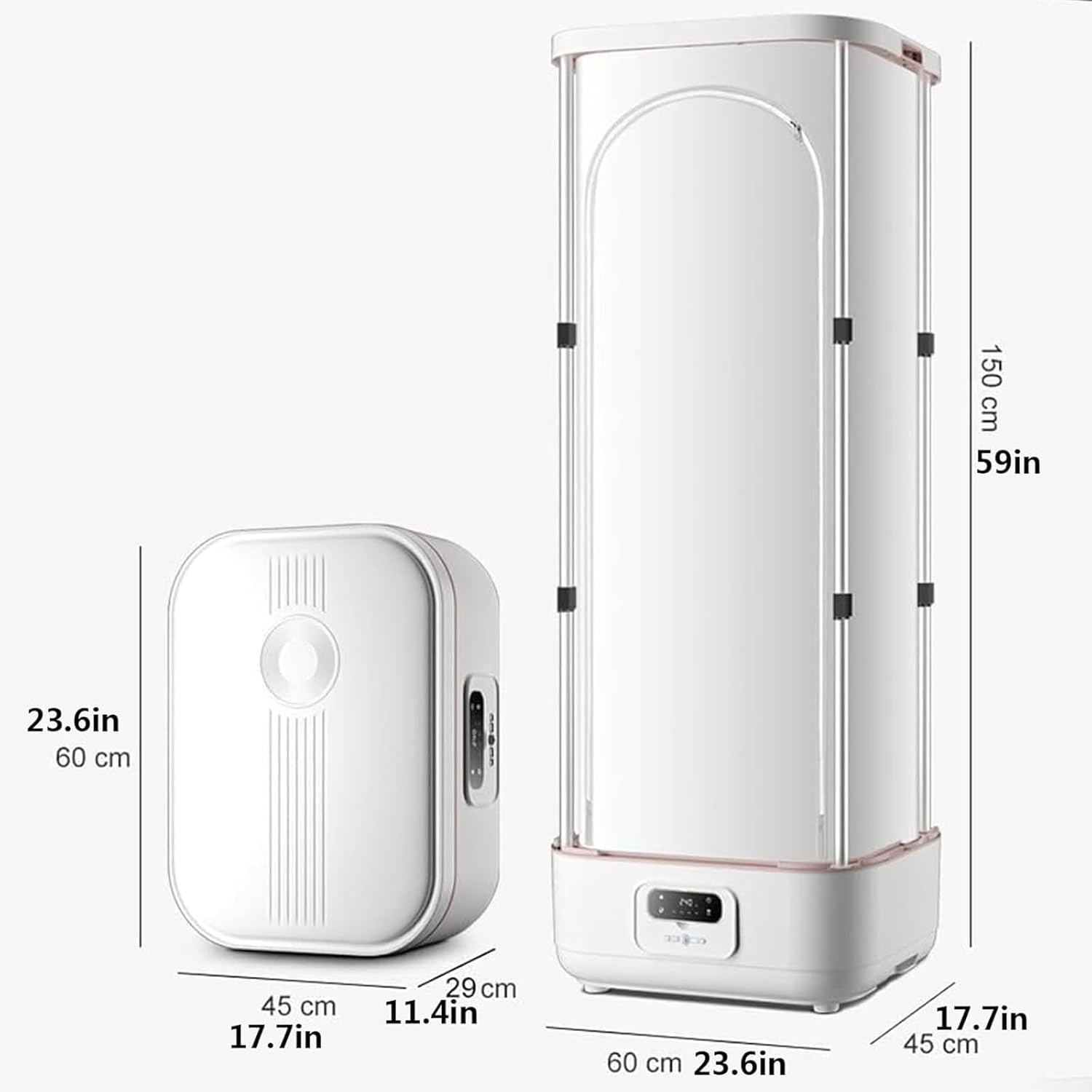 Hanging Portable Clothes Dryer - 900W Foldable Automatic Cordless Vertical Compact Clothes Dryer/Controlled Electric Clothes Rack With Adjustable Timer, Suitable For Clothes And Fabrics