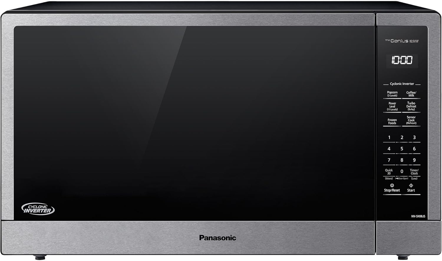 Panasonic NN-SN98JS Microwave Oven Stainless Steel Countertop/Built-In with Inverter Technology and Genius Sensor, 2.2 Cubic Foot, Stainless Steel