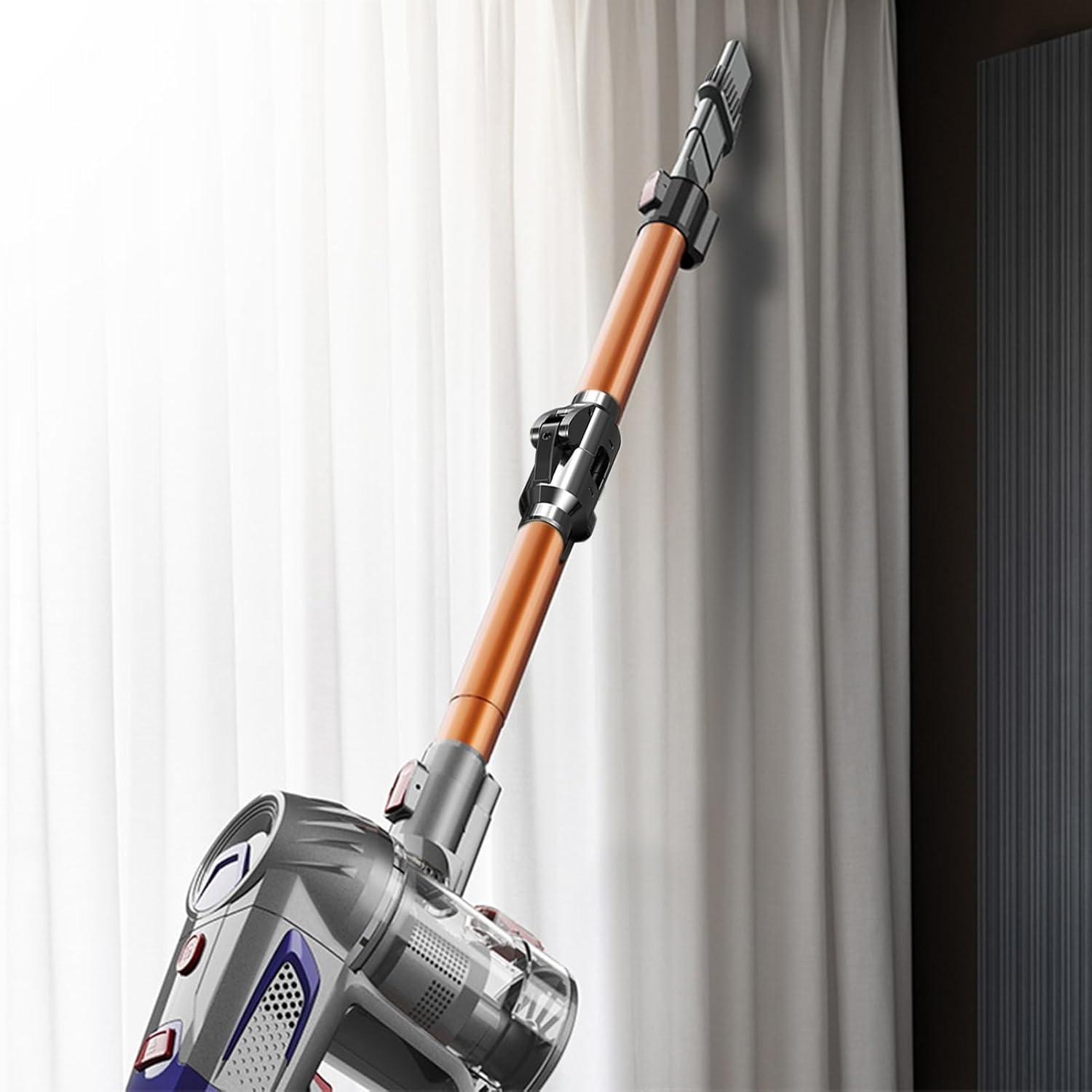 Cordless Vacuum Cleaner 10Kpa Stick Vacuum for Hardwood Floor 35 Min Rechargeable Battery Lightweight Stick Vacuum Cleaner for Home Hard Floor Carpet Pet Hair US Plug