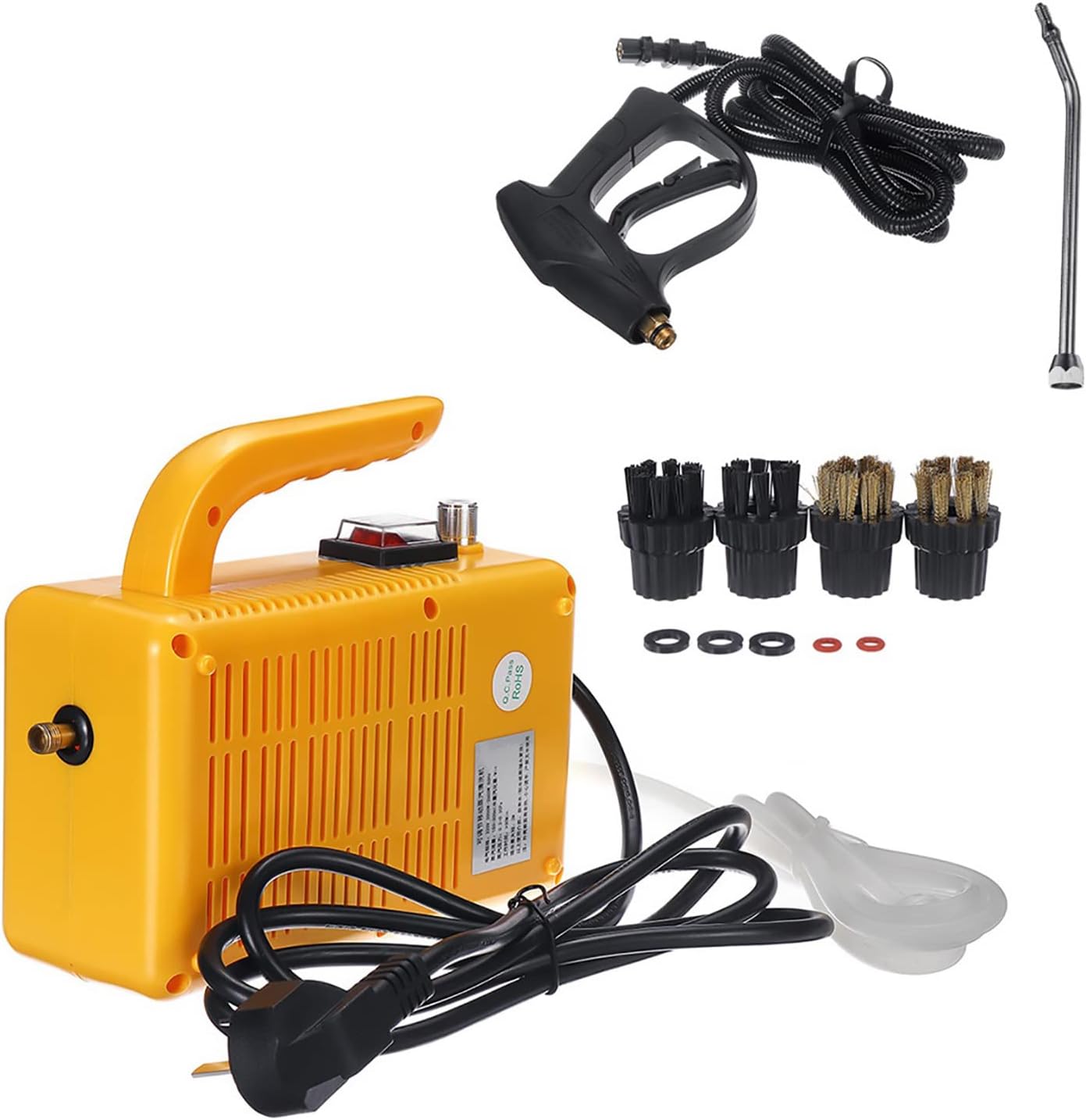 High Pressure Steam Cleaner, 2600W Handheld Portable Steam Cleaning Machine Household Steam Cleaner for Kitchen Bathroom Furniture Car