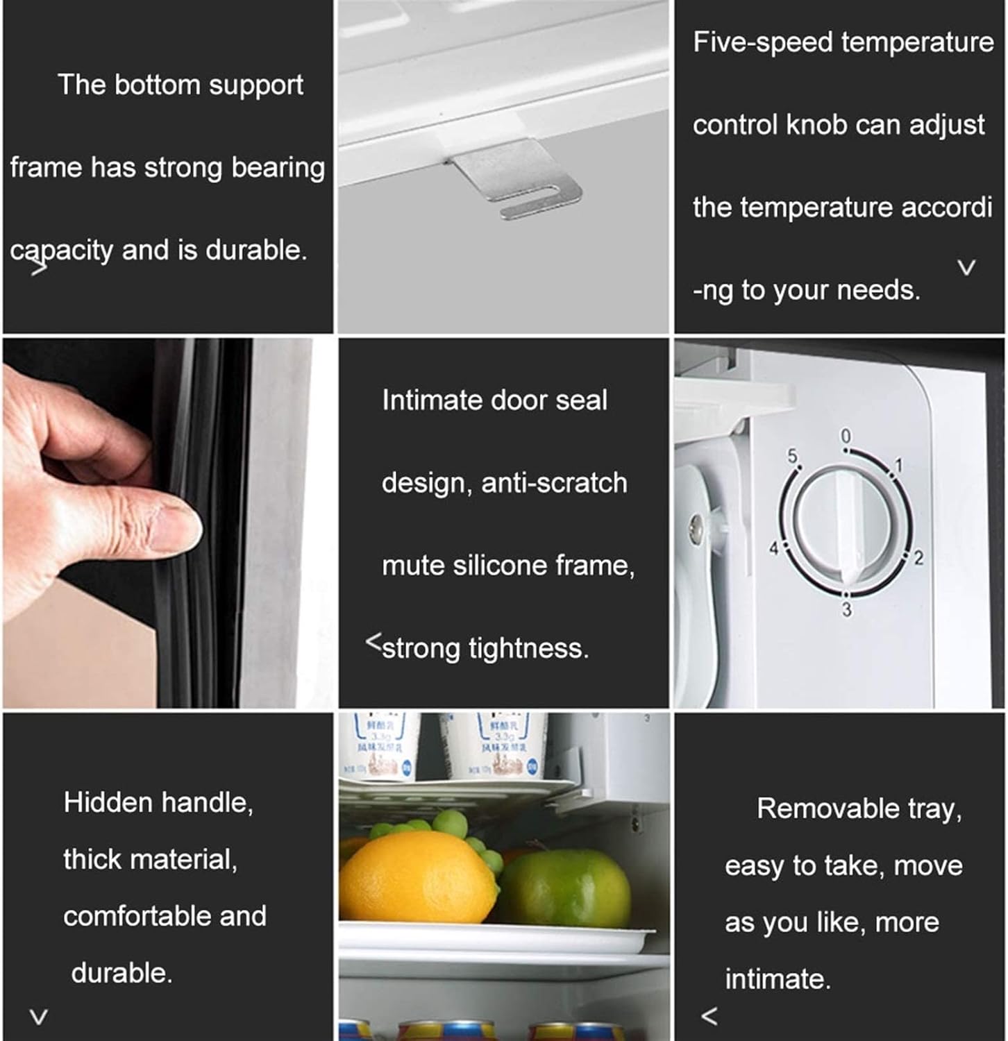 CompressorWine Cabinet Refrigerator, Large Independent Wine Cellar, Adjustable Refrigerator, Energy-Saving Silent Beverage Cooler, Glass Door