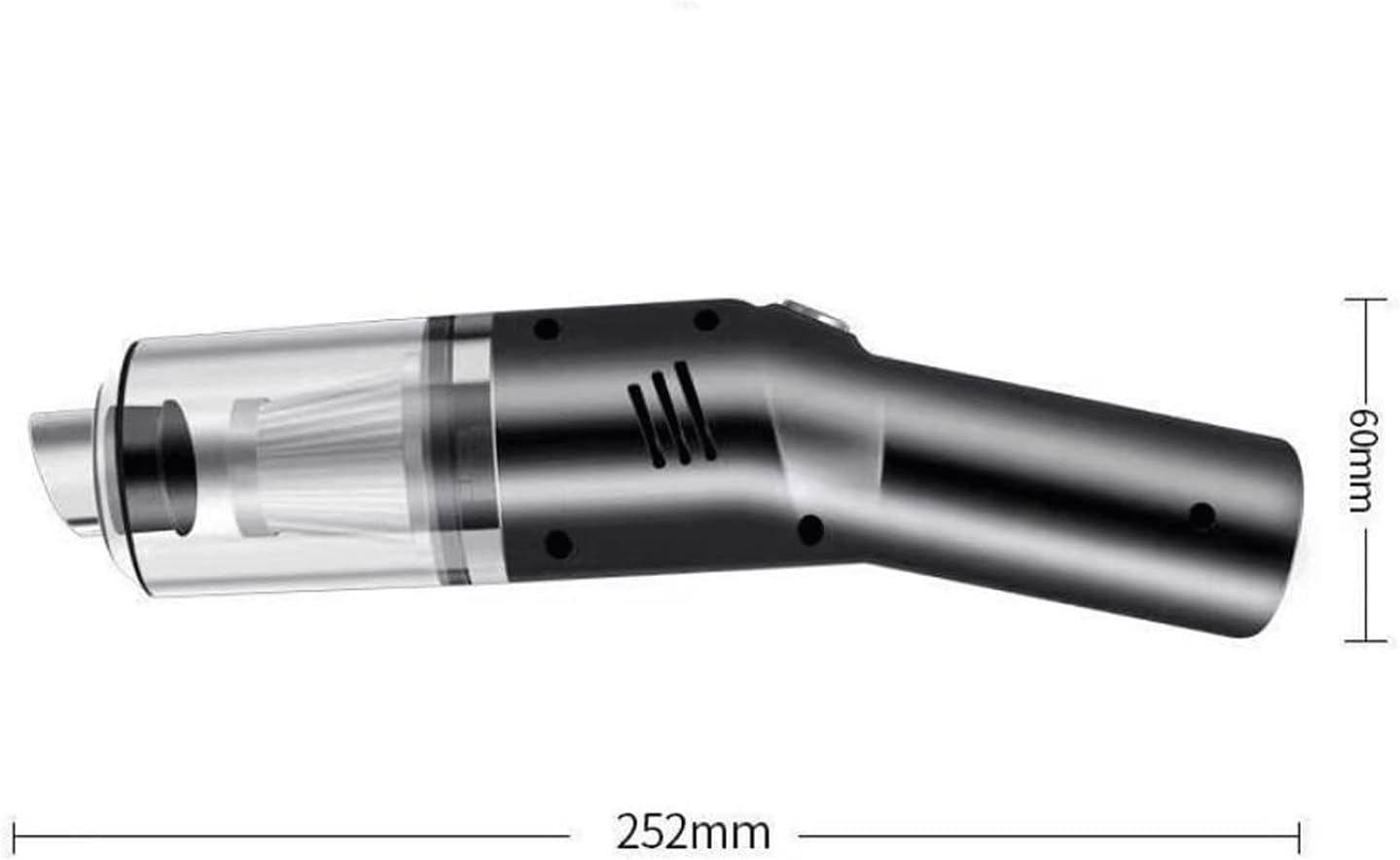 Vacuum Cleaner Handheld Car Vacuum Cleaner for Home Portable Vacuum Cleaner for Car Dry Cleaning (Color : Black)