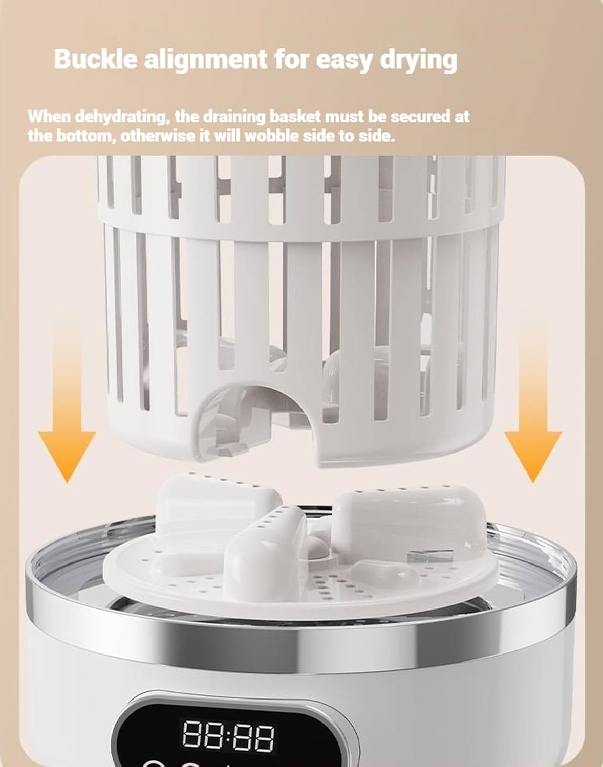 Portable Washer 3-in-1 Wash, Rinse, Washer Rotating Basket Ideals for Cleaning Underwear, Socks, And Lightweight Garments (green)