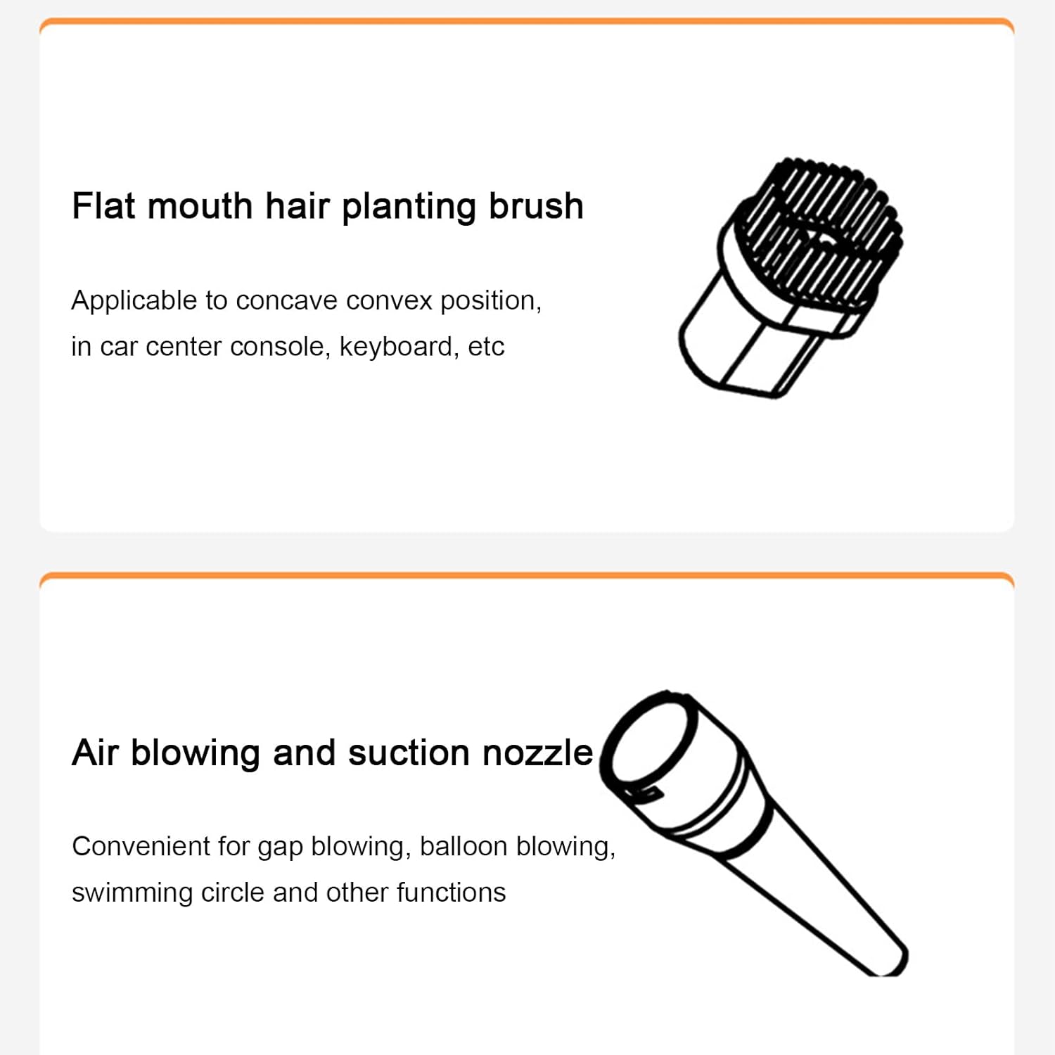 Cordless Car Vacuum with Powerful Suction, 2 in 1-Hand Vacuum & Hand Blow Pump, Mini Vacuum for Crevices, Keyboard Cleaner, USB Rechargeable Fast Charging and Long Battery Life