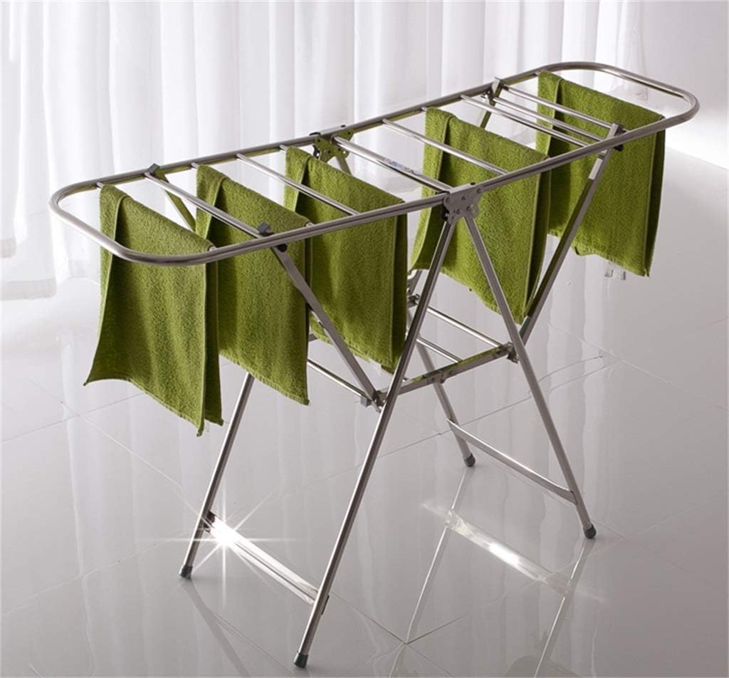 Stainless Steel Clothes Airer Folding Clothes Drying Rack for Indoors and Outdoors Laundry Drying Rack Foldable Dryer(