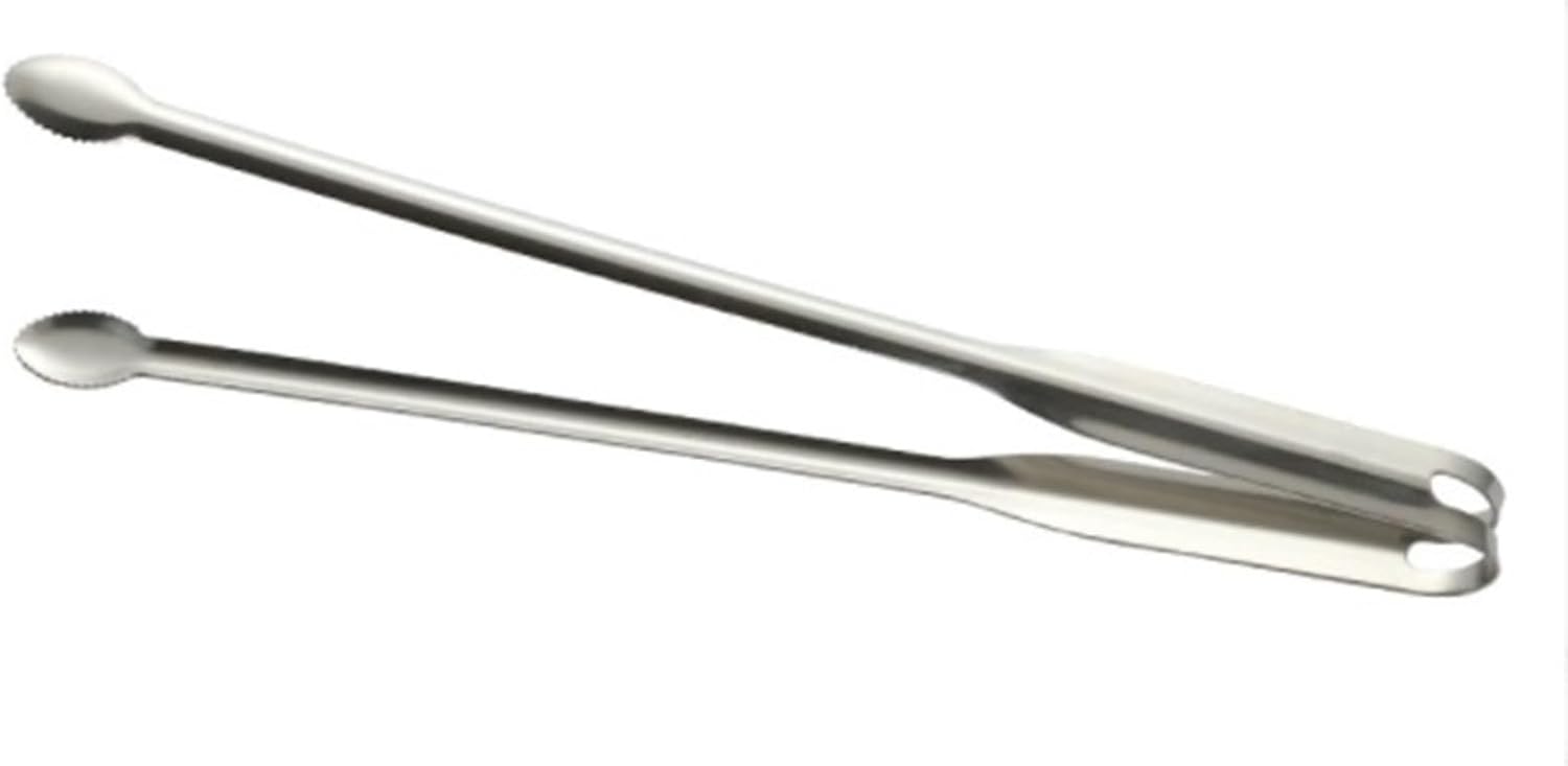 Japanese Style Long Handle Stainless Steel Grill Tongs for Cooking Baking Buffet