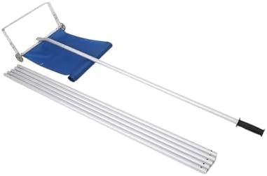21FT Telescoping Roof Snow Rake, Adjustable Non-Slip Handle, Lightweight Aluminum, Easy Assembly, Ergonomic Design