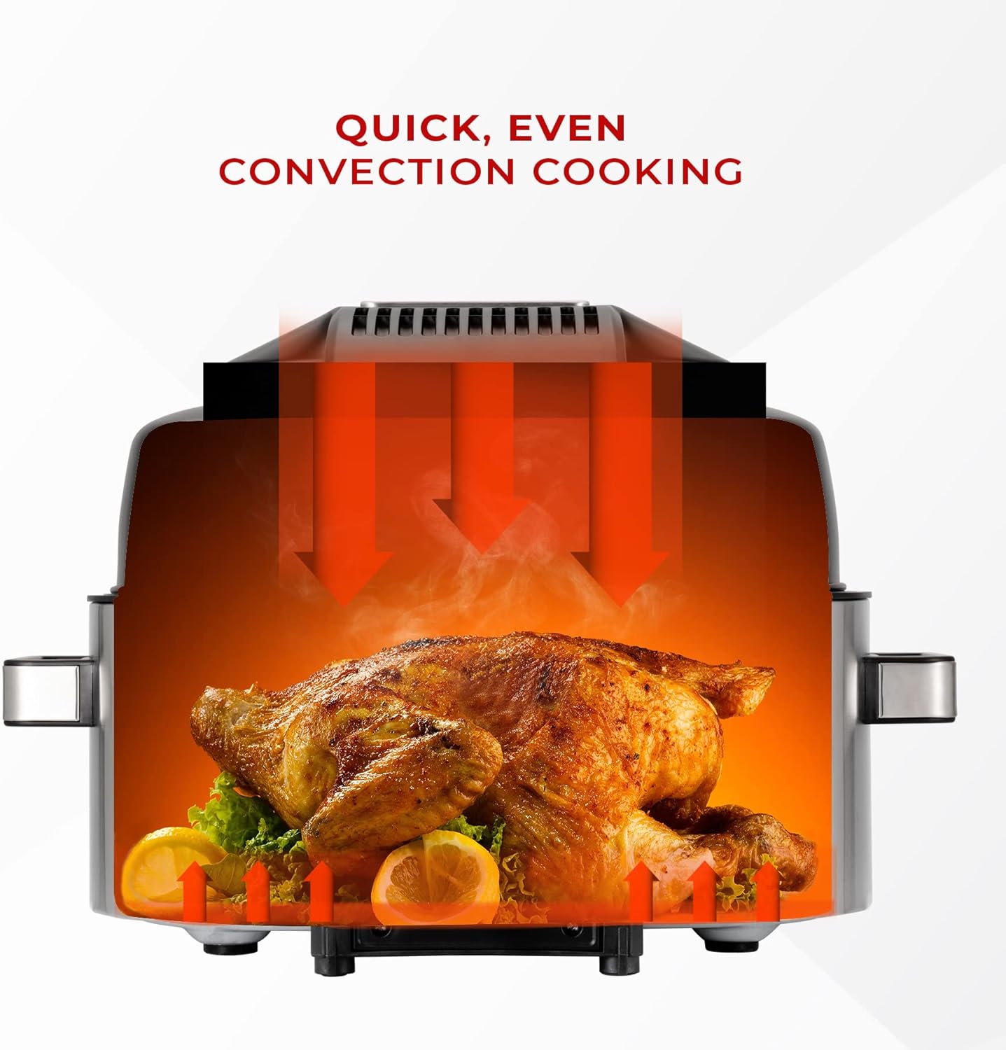 CUCKOO CAFG-A0601S Countertop Air Grill | Air Grill, Air Fry, Roast, Bake & Broil, Easy to Clean, Dishwasher Safe Accessories, Recipe Book Included, Stainless Steel