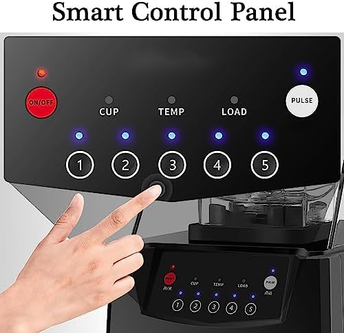 Commercial Blender for Smoothies & Ice Crushing, 2L Electric Stand Mixer with 17,000 RPM Blades, 5 Presets, Soundproof, Quiet Kitchen Machine for Home & Professional Use