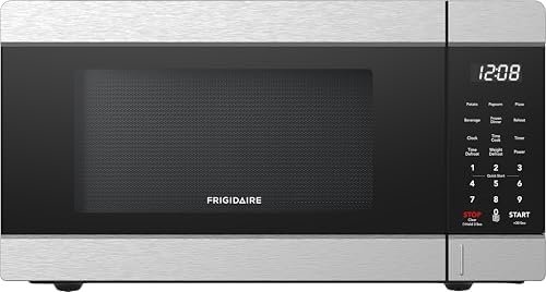 Frigidaire 0.9 CU. FT. Microwave, Digital Control Panel - Auto Cooking Settings - Child Safety Lock - Stainless Steel