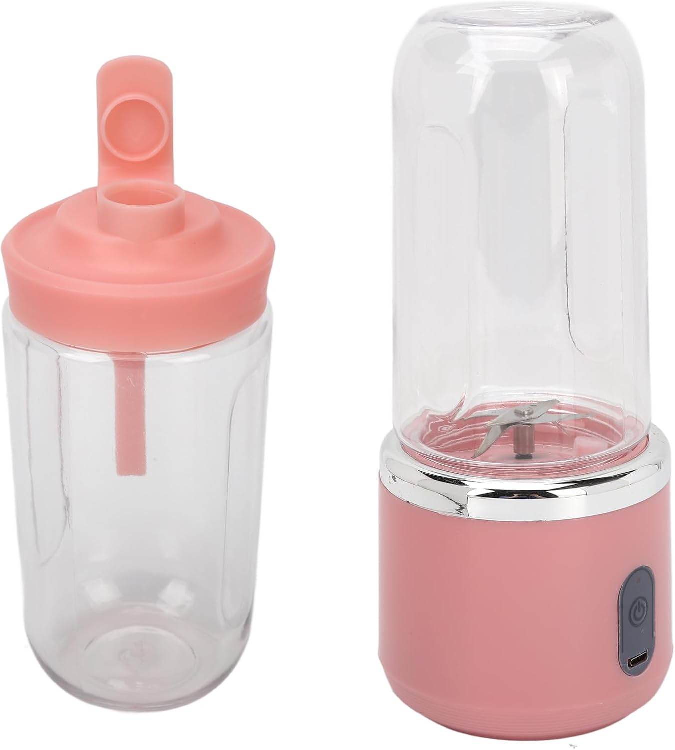 Travel-Friendly Mini Blender, Portable Personal Juicer Cup with 6 Blades for Outdoor, Gym, Office