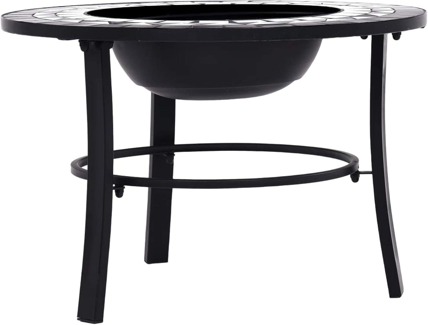 Fire Pits & Outdoor Fireplaces Fire Pit Black and White 26.8