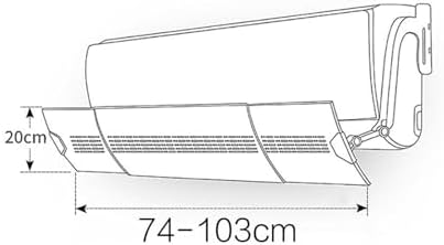 Air Conditioner Wind Deflector - Wall-Mounted Anti-Cold Wind Baffle, Thickened Telescopic Air Outlet Shield for Improved Comfort and Airflow