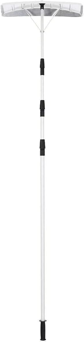 Snow Rake Shop Roof Snow Rake Telescoping 21FT Poly Blade Aluminum Tube Non-Slip Handle Remove Snow Quicker Adjust Home, Square, Park, Plot, Courtyard
