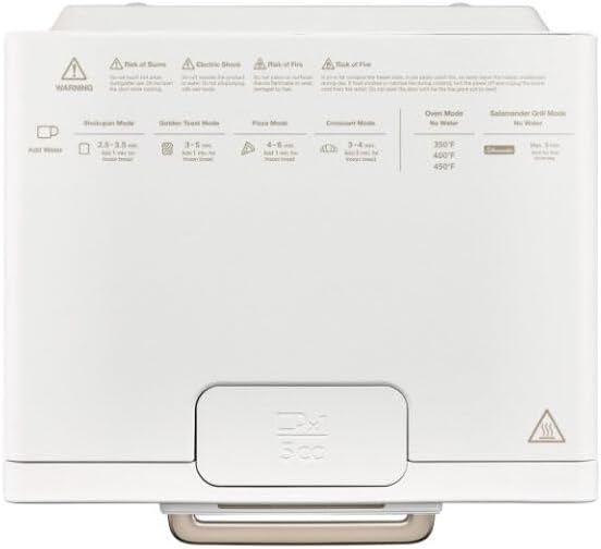 BALMUDA The Toaster Pro | Steam Oven Toaster | Compact 14.1″W × 12.6″D × 8.2″H | 6 Modes: Shokupan, Golden Toast, Pizza, Croissant, Oven, Salamander Grill | (Baking Tray Sold Separately) | Off-white