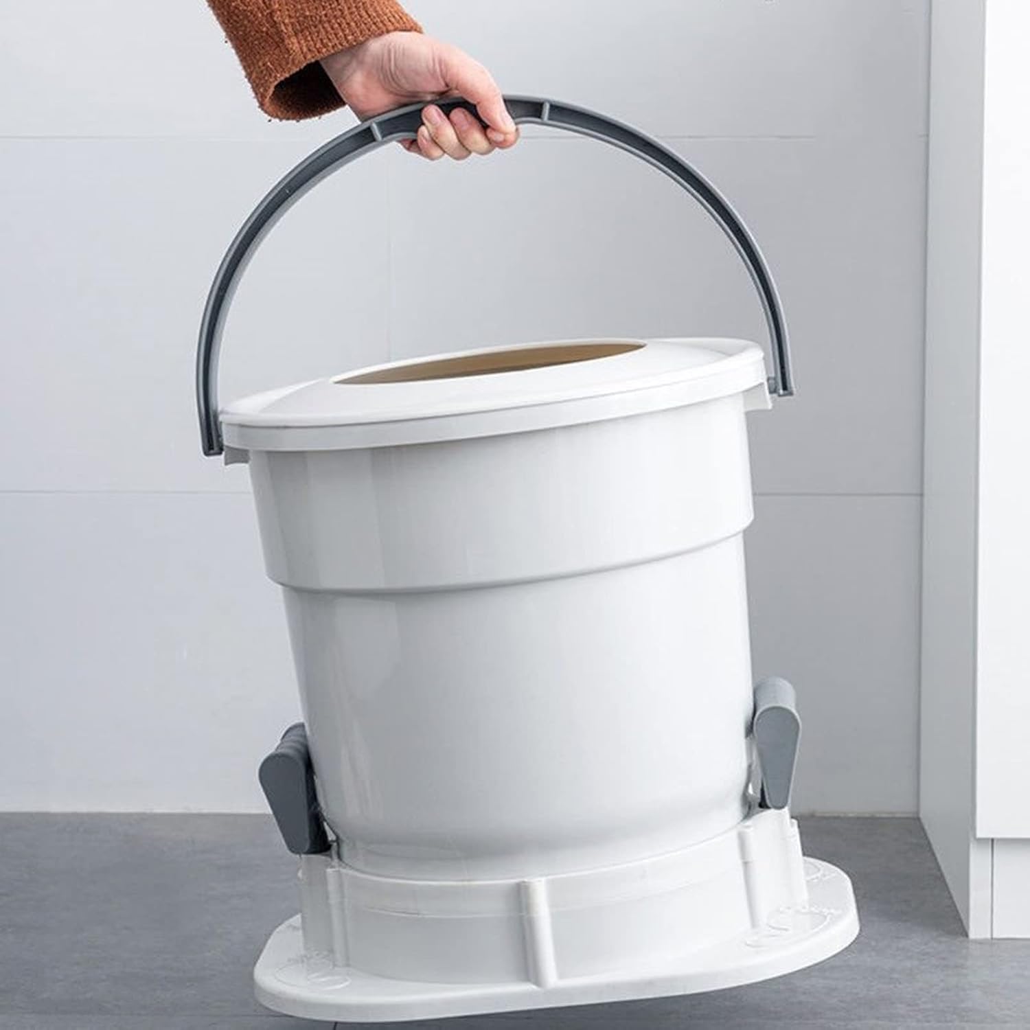 Portable Spin Dryer Mini Non-Electric Manual Laundry Drying Machine, Compact Clothes Dryer Non-Electric Manual Dehydrator with Drain Pipe, for RV's/Camping/Workout/Blackout Emergency Use