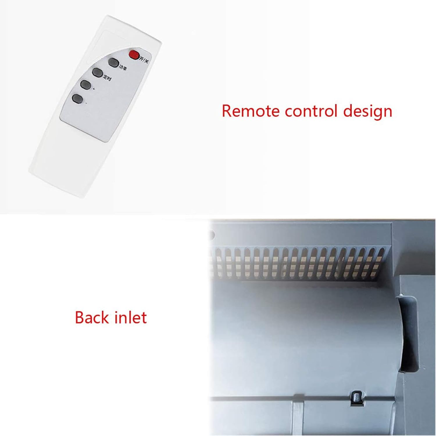 Wall Mounted Indoor Patio Heater, Air Conditioner Bathroom Heater, Air Conditioner with Timer, Indoor Heater with Overheat Shut Off Protection for Patio Use