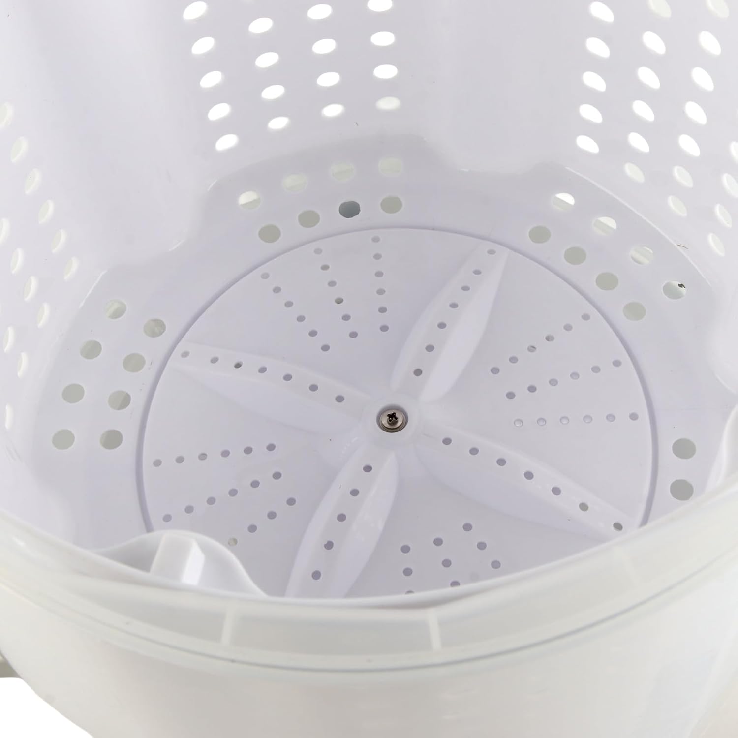 Manual Non Electric Washing Machine Detachable Wash Basket for Small Items Nordic Grey