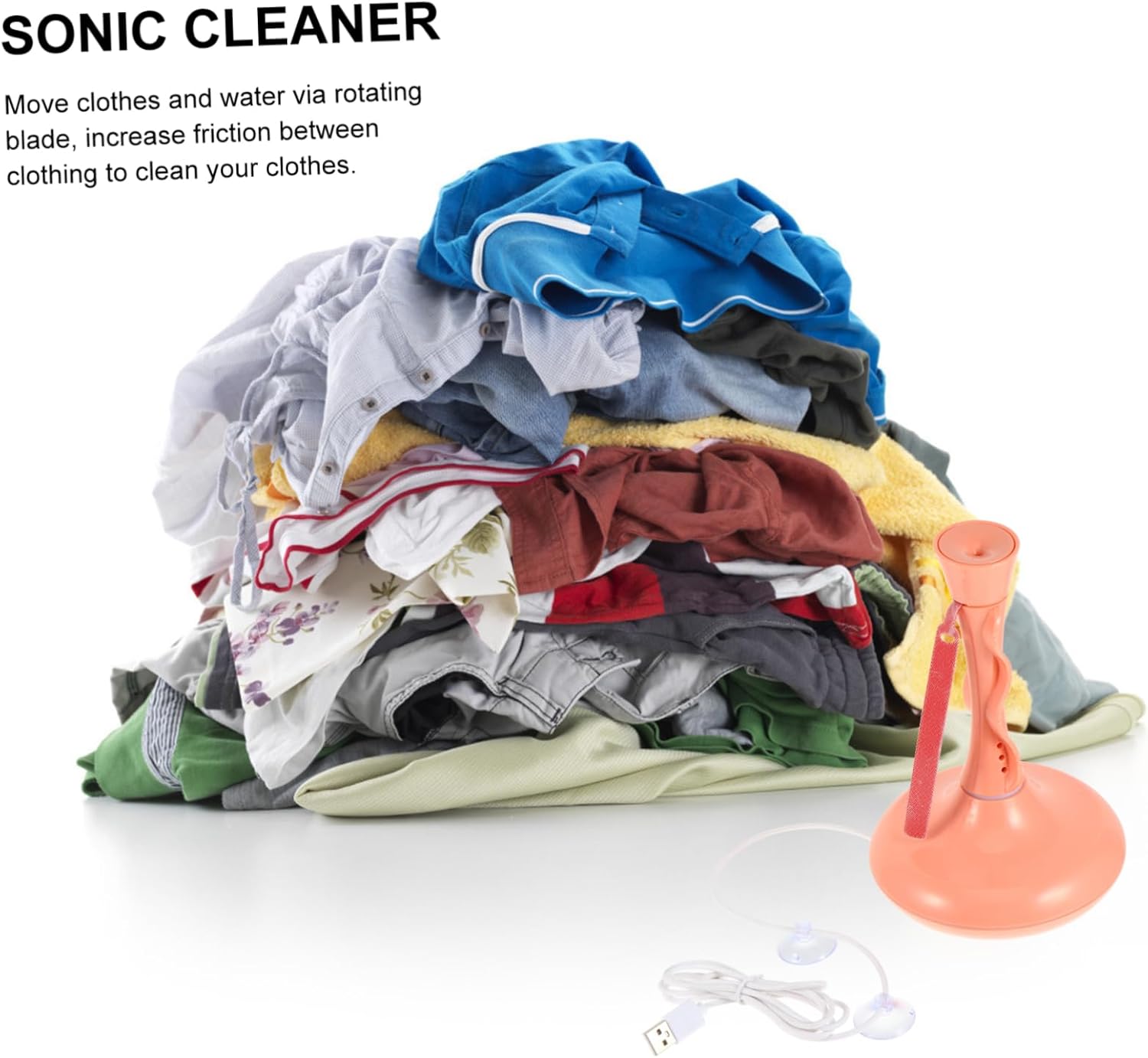 Gadpiparty 360degree Portable Washing Machine Lightweight Travel Washer with Rotation Efficient Cleaning Tool for Clothes and Underwear for Apartments and Camping